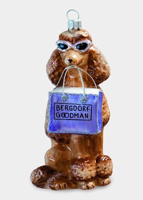 Bergdorf Goodman Poodle Christmas Ornament