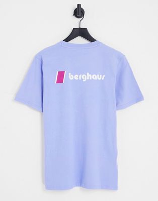 Berghaus Heritage Front and Back Logo t-shirt in purple