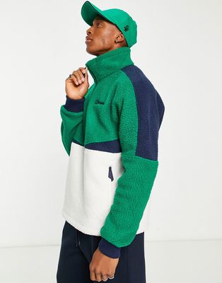 Berghaus Houlton half zip jacket in green/white