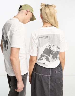 Berghaus unisex Kangchenjunga t-shirt with print in white