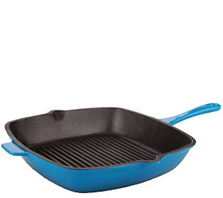 BergHOFF 11" Neo Cast-Iron Grill Pan - Blue