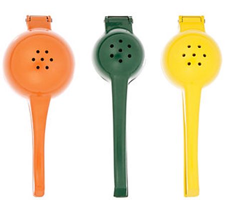 BergHOFF Set of 3 Juice Squeezers - Orange, Lem on, and Lime