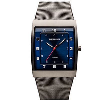 Bering Men's Blue Dial Milanese Bracelet Watch