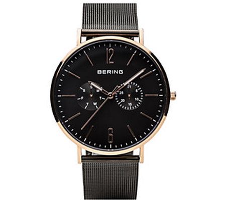 Bering Unisex Rosetone IP-Plated Watch
