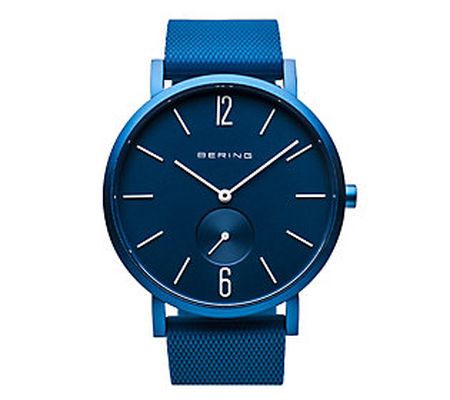 Bering Unisex True Aurora Collection Blue Dial Watch