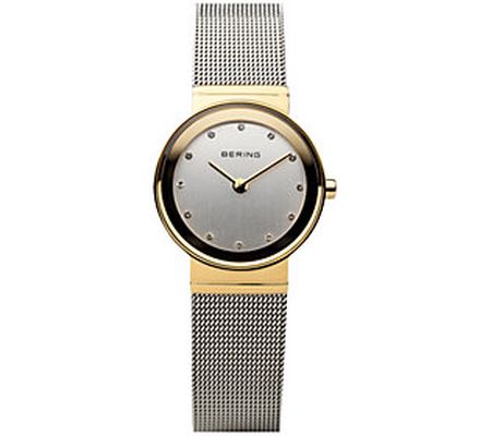 Bering Women's Two-Tone Stainless Mesh Bracelet Watch