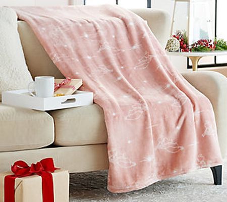 Berkshire Blanket Oversized 60x80" Whimsical Christmas Throw
