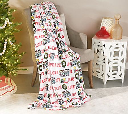 Berkshire Blanket Velvet Soft 55x70 HolidaySnoopy Throw