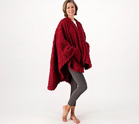 Berkshire Cable Sherpa Cape Throw