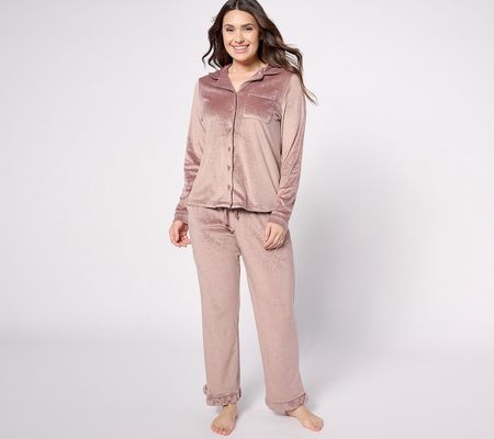 Berkshire Homewear Island Fleece Notch Collar & Pant Pajama Set