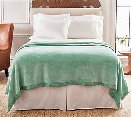 Berkshire Velvetsoft Blanket with 2 SatinBinding - Queen
