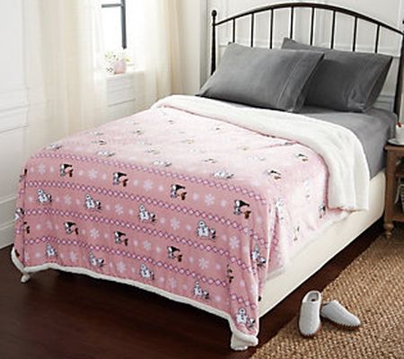 Berkshire Velvetsoft Reverse Sherpa Peanuts Blanket - Full