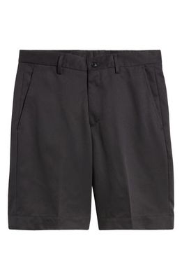 Berle Microfiber Flat Front Shorts in Black