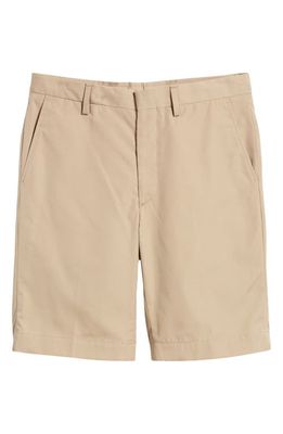 Berle Prime Flat Front Shorts in Tan