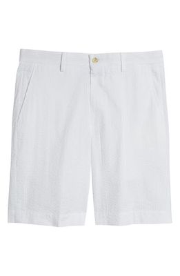 Berle Seersucker Shorts in White