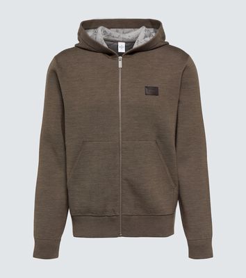 Berluti Zip-up wool blend hoodie