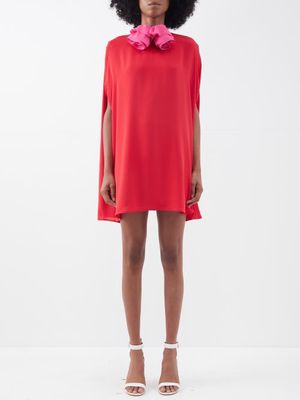 Bernadette - Eleonore Crepe Mini Dress - Womens - Red
