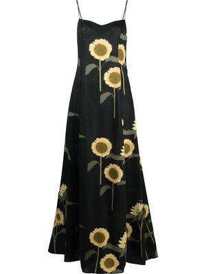Bernadette floral-print maxi dress - Black