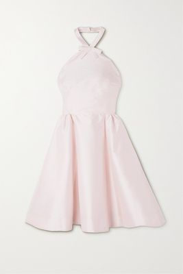 BERNADETTE - Jones Bow-embellished Taffeta Mini Dress - Pink