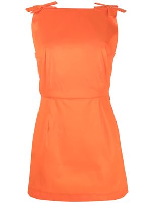 Bernadette Kim open-back taffeta minidress - Orange