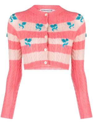 Bernadette Lily embroidered cardigan - Pink