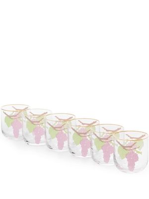 Bernadette Pink Grapes Water Glasses - Neutrals