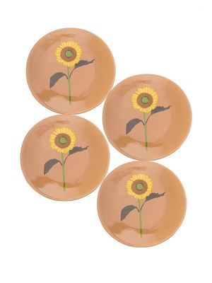 Bernadette set of 4 Sunflower side plates - Neutrals
