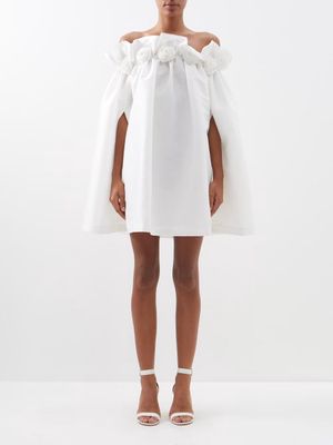 Bernadette - Tilly Off-the-shoulder Taffeta Mini Dress - Womens - Ivory