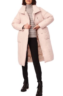 Bernardo Belted Recycled Polyester Puffer Jacket in Baby Bella