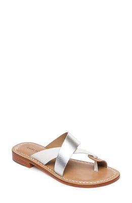 BERNARDO FOOTWEAR Tia Sandal in White/Silver/Sand