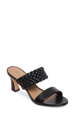 BERNARDO FOOTWEAR Woven Slide Sandal in Black