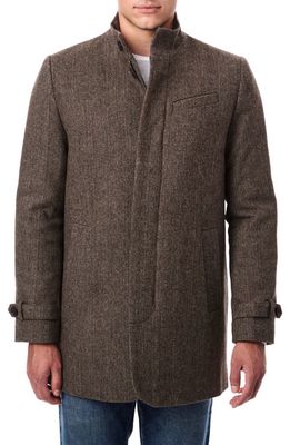 Bernardo Herringbone Jacket in Brown