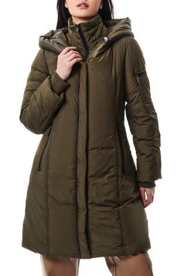 Bernardo Hooded Insulated Recycled Polyester Parka with Bib in Olive