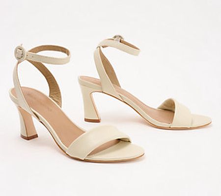 Bernardo Leather Ankle Strap Heeled Sandals - Nora 2