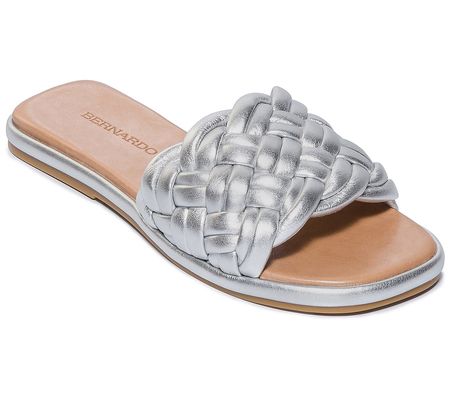 Bernardo Leather Woven Sandal - Troy