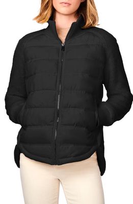 Bernardo Mixed Media EcoPlume&trade; Puffer Jacket in Black