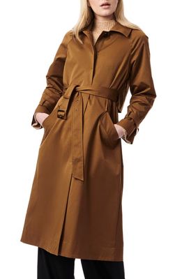 Bernardo Modern Trench Coat in Tan Portabella