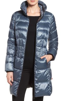 Bernardo Packable Coat with Down & PrimaLoft Fill in Ice Cove/Nightshade