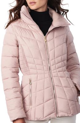 Bernardo Packable EcoPlume Coat in Petal Pink
