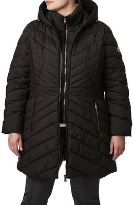Bernardo Softy Glam EcoPlume™ Packable Puffer Coat in Black