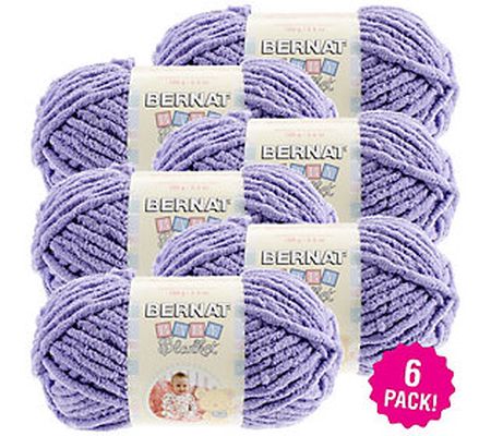 Bernat Baby Multipack of 6 Lilac Blanket Yarn