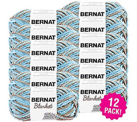 Bernat Blanket Multipack of 12 Cottage Yarn