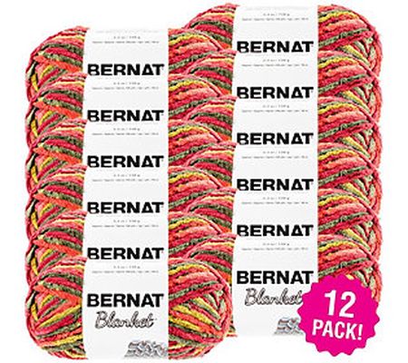 Bernat Blanket Multipack of 12 Harvest Yarn