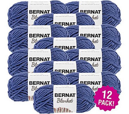 Bernat Blanket Multipack of 12 Navy Yarn