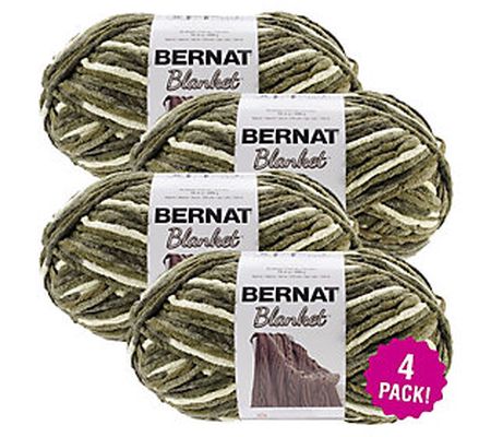 Bernat Blanket Multipack of 4 Gathering Moss Bi g Ball Yarn