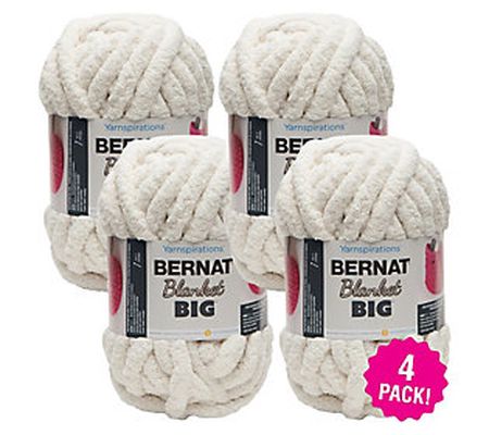 Bernat Blanket Multipack of 4 Vintage White Big Ball Yarn