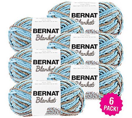 Bernat Blanket Multipack of 6 Cottage Yarn