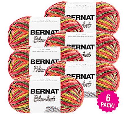 Bernat Blanket Multipack of 6 Harvest Yarn