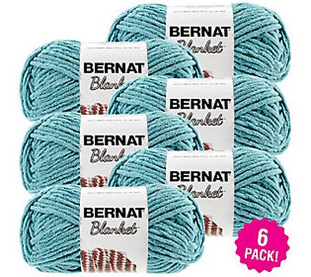 Bernat Blanket Multipack of 6 Teal Yarn