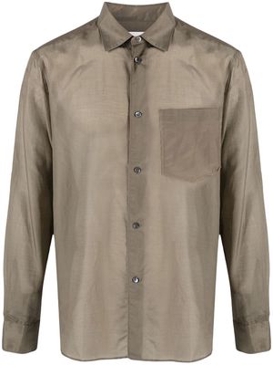 Berner Kühl long-sleeve chest-pocket shirt - Green